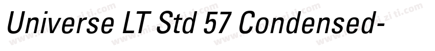 Universe LT Std 57 Condensed字体转换